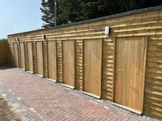 Showers and toilets block